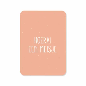 Kaart Hoera een meisje