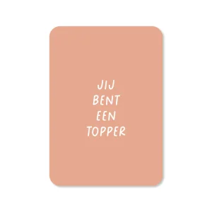 Kaart Jij bent een topper