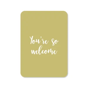 Kaart You're so welcome